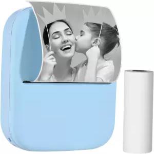 X 휴대용 미니 포켓 프린터 80mm BT 무선 열 사진 300dpi 메모 노트 목록 저널 영수증 용지 스티커