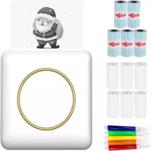 미니 포켓 포토 프린터 휴대용 열 인쇄 하이네 203DPI 무선 BT 연결을 사진 라벨 가능한 DIY 핸드크래 목록