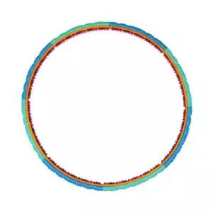 지압훌라후프 조립식 돌기 뱃살 홈트 실내 훌라후프