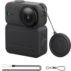 모 나노 액세서리용 실리콘 케이스 보호 커버 퀵 마운트-USB 포트-마이크 긁힘 충돌 렌즈 캡 및 넥 랜야드