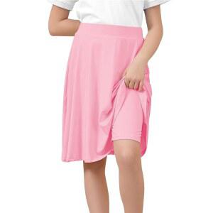 Zando 무릎 길이 치마바지 반바지가 있는 A라인 스커트 놀이 시간을 위한 교복 사이즈 6-14