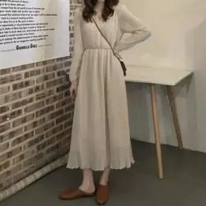 [SBD] 세로주름 데이트룩 원 미니원피스 하늘하늘 롱 스러운