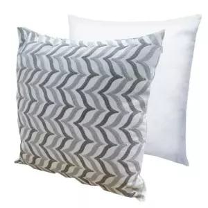 의자방석 등받이솜 자수쿠션 소프트쿠션 갈매기회색