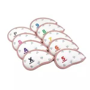 아이언덮개 골프 라운딩 클럽 보호 아이언 낱개 커버 9개 세트