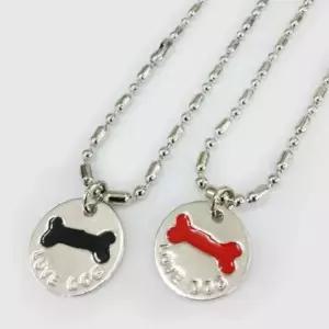 강아지 뼈다귀 체인 목걸이 1P 반려견 인식표 팬던트 애견산책목줄