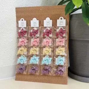 강아지 프릴리본 핏살핀 20개 세트 애견 미용 머리핀 애견빗살핀