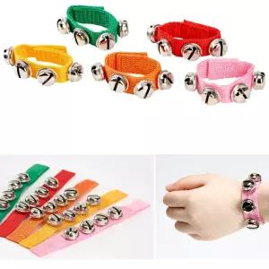 손목 악기 음악 놀이학습 교구 율동 방울 팔찌 5p 음악완구 어린이날선물 소근육발달 아기악기 인기