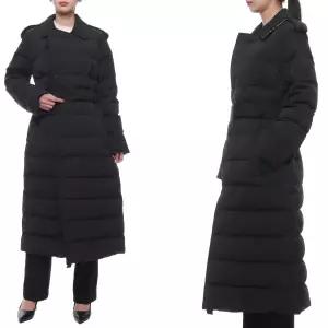 [롯데백화점]버버리 24FW 여성 더블 브레스트 다운 롱패딩 8096909 BLACK SAND 24F