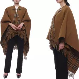 [롯데백화점]버버리 24FW 여성 체크 울 케이프 8096632 SHREW 24F