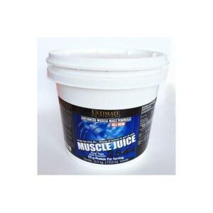 얼티밋 뉴트리션 머슬 주스, 체중 증가 믹스 - 남녀용 매스 게인 운동 파우더 55g 단백질로 제지방 근육 성장 및 면역 지원 보충제 바닐라, 13.2파운드
