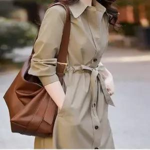 간절기 롱코트 핸드메이드코트 봄 셔츠코트 롱 여자코