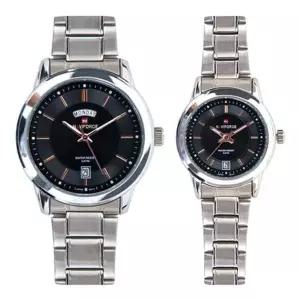 [에이치플러스몰]P 메탈시계 손목시계 NA-2027B 커플시계