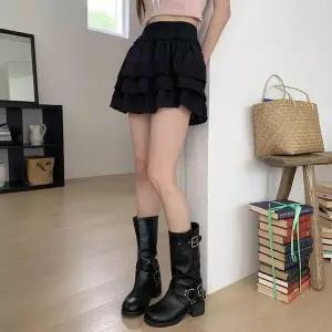 [하프클럽/]여자 레이스 코튼 쿨링 티어드 SS 미니스커트