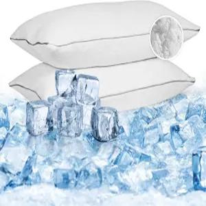 수면용 침대 베개 30x20 인치 퀸 사이즈 파쇄 메모리 폼 2 개 세트 세척 가능한 커버 냉각 호텔 옆구리 및