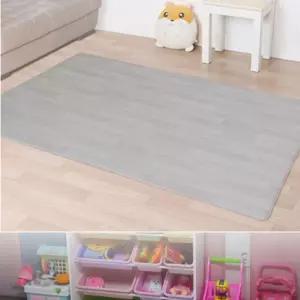 유아매트 놀이 디자인홈매트 화이트우드 단면 초대형