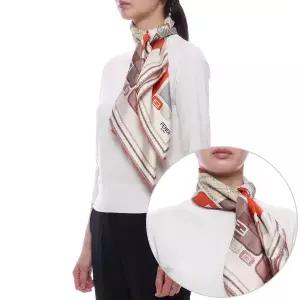 [롯데백화점]펜디 25SS 여성 바게트 스퀘어 실크 스카프 FXT091 AUME F1PMI 25S