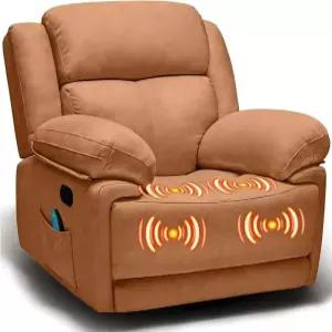 마사지 오버슈프 글라이더 리클라이너가 장착된 대형 스위블 로커 의자 거실 홈 시어터 좌석을 위한