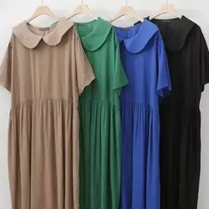 [SBD] 306P555S 린넨 의류 라운딩 원피스 카라 빅사이즈