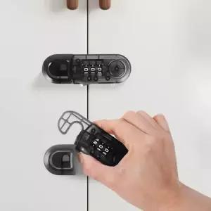 안전 캐비닛 조합 자물쇠 냉장고 및 옷장용 안티 핀치 스냅온 다기능 패널 도어