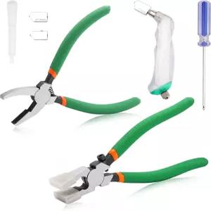 SPEEDWOX 10PCS 헤비 듀티 유리 러닝 플라이어 브레이커 그로저 추가 고무 팁이 있는 스테인드글라스 거울