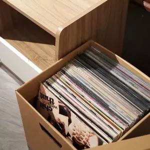 LP보관상자 레코드 보관함 수납함 엘피박스 LP CD 박스