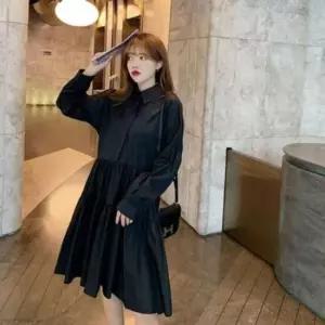 [SBD] 셔츠원피스 언밸런스 데일리원피스 카라넥원피스 카라