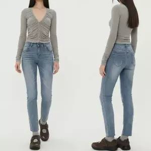 [하프클럽/]여자 슬림핏 일상룩 데일리 진 신축성 팬츠