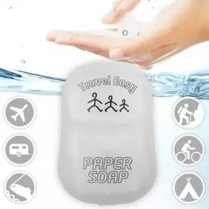 언제어디서나 깨끗이 휴대용 종이비누 50매