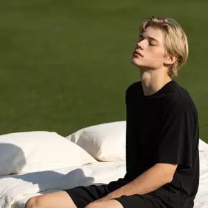 이너쿠키 모달 여름 남자 반팔 실내복 홈웨어 이지웨어 MHS6111