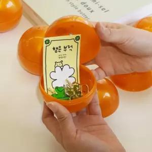 랜덤 공 미니 뽑기이벤트 행운 구 추첨 플라스틱 이벤트 볼 원형 비니 5color 뽑기 캡슐