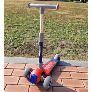 LED 불빛바퀴 어린이 유아 킥보드 접이식 씽씽카 레드