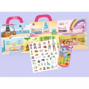 말랑말랑 가족 핑크퐁 유아 스티커 아기스티커북 4살