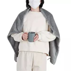 1+1 여학생선물 두꺼운 극세사 와플담요 다리싸개 가리개 미니사이즈 사무용