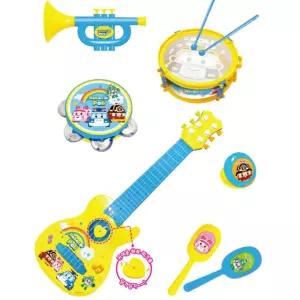 6종 악기장난감 나팔 탬버린 유아 아기악기 놀이 긁는