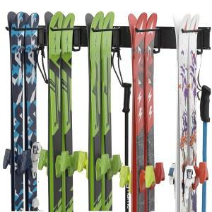월리닉스 32인치 스키 랙, 차고 수납 보관함, 정리함 가정 스노보드 시스템용 벽걸이