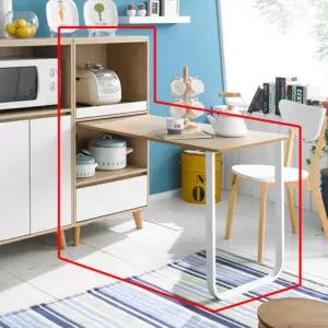 1인가구 자취방 밥솥다이 겸 식탁 세트 2색 렌지 전자렌즈 부엌 칸막이 대