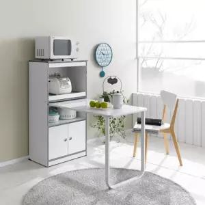 자취방가구 전자렌지다이 결합형 식탁 3컬러 거치대 밥통다이 에어프라이어