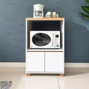 북유럽 밝은 오크톤 원룸 광파 렌지 수납장 600 전기밥솥 레인지 다용도 대