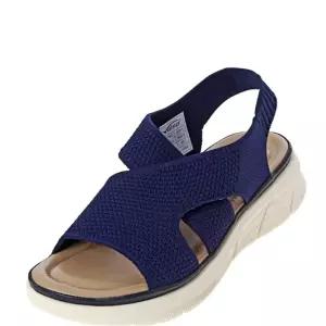 [롯데백화점]바이네르 여성 컴포트 샌들 9XF1 네이비,베이지 택1 [사은품증정]