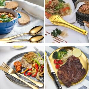 10/20 조각 스테인레스 스틸 야외 칼 세트 보관기구 피크닉 휴대용 플레이트