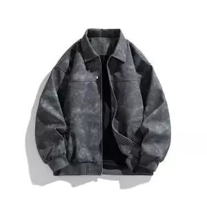 남성 여자친구가 좋아하는 항공 점퍼 가죽자켓코트 봄가을 가죽 야구복 봄옷 상의 MODU3