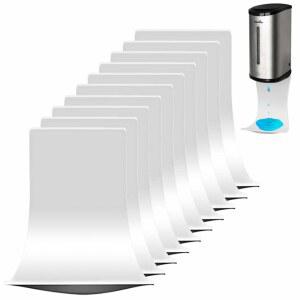 드립 트레이 손 소독제 디스펜서 벽걸이 세탁 세제 캐처 거품 비누 청소하기 쉬운 (흰색 10개)