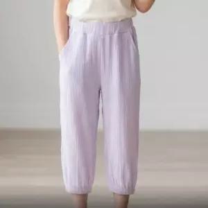 리틀밥독키즈 여름옷 모르코바지 여아 키즈 시원한소재 간절기 데일리 팬츠 M232MPT18