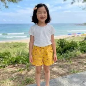 리틀밥독 키즈 여름옷 쁘띠첼바지 여아 키즈 시원한소재 바캉스 숏팬츠 M212MPT19