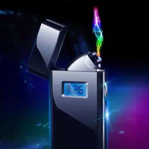 등산 신개념 듀얼 플라즈마 전자 USB 충전 라이터 초경량 휴대용 KC인증