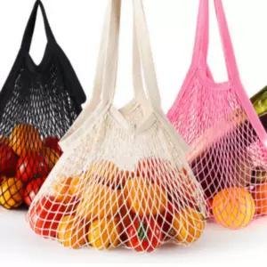 과일 백 코튼 메쉬 가방 야채 그물