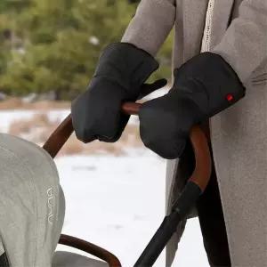 겨울 유모차장갑 탈부착형 블랙 손잡이 커버 핸드머프 핸들워머 방한 보온