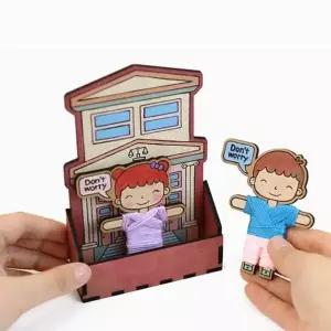 걱정인형(인형2세트) 핸드폰거치대 만들기 (법원)