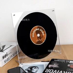 아크릴액자 비닐 레코드용 아크릴 디스플레이 컬렉션용 앨범 프레임 CD 스탠드 투명