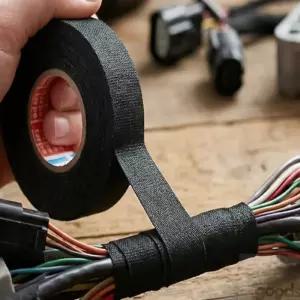 대박제품 자동차 배선 흡음 부직포 테이프(19MMX12M) 자동차방음테이프 차량배선정리클립 자동차보호테이프